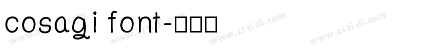 cosagi font字体转换